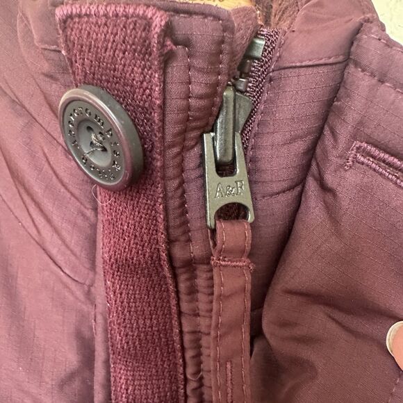 Abercrombie Fitch Puffer Vest Men Small Fleece Quilted Lined Button Zip Y2K 00s - Picture 5 of 10